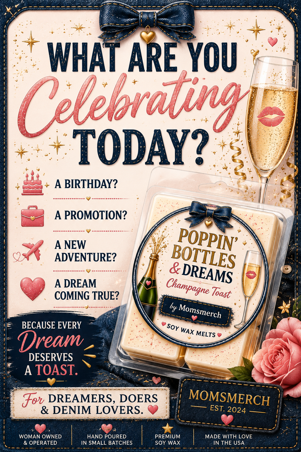 Poppin’ Bottles & Dreams Wax Melt