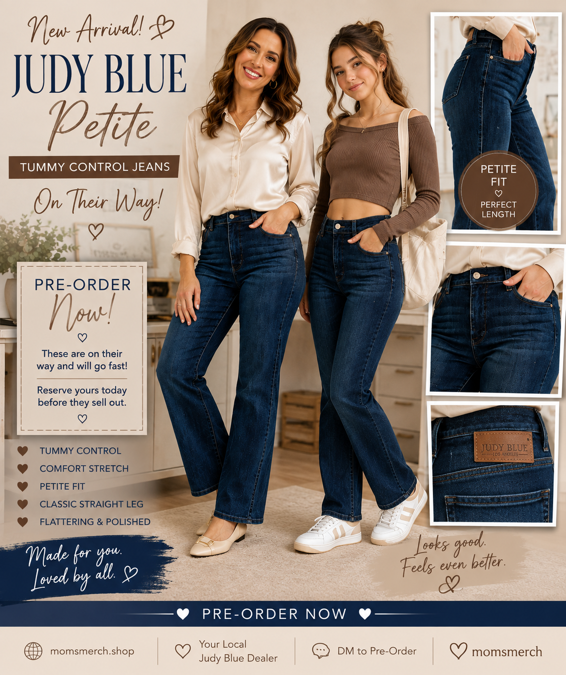 PETITE Judy Blue Straight